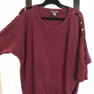 Chelsea & Theodore Burgundy Sweater